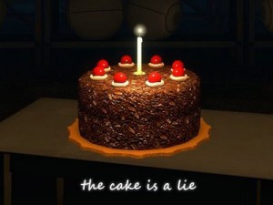 The-cake-is-a-lie (Ganz viel Kuchen!)